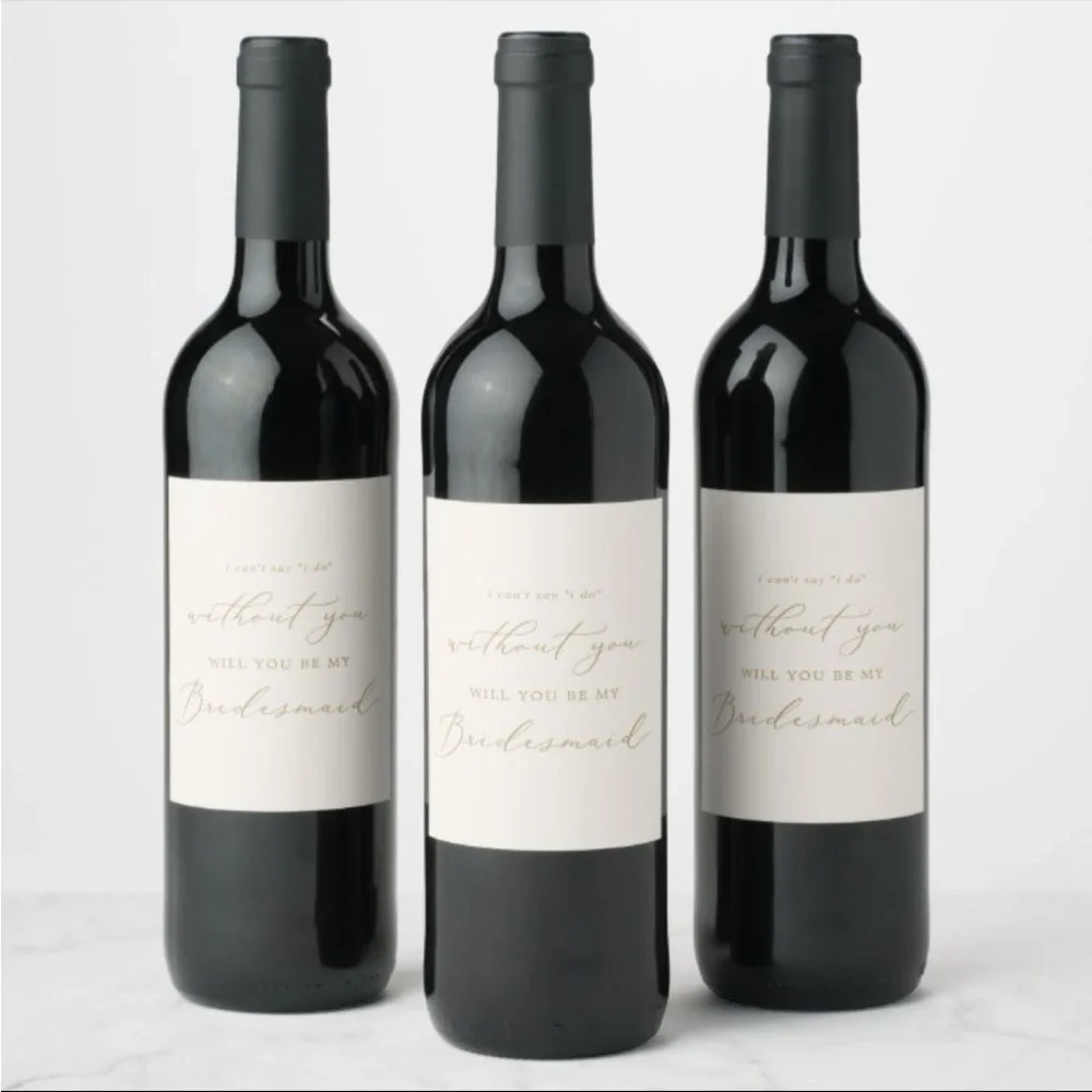 Bridesmaid Proposal Wine Bottle Labels (4)